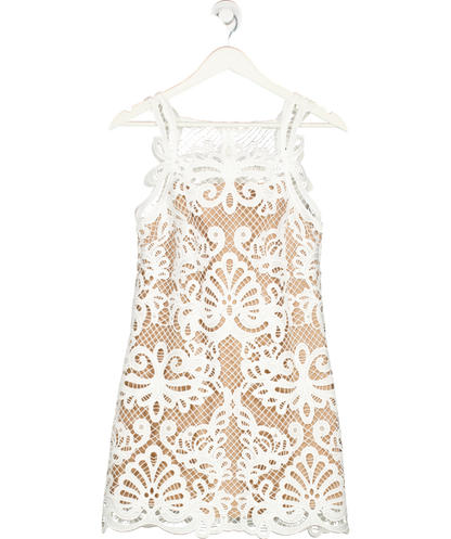 Self portrait White Guipure Lace Dress UK 6