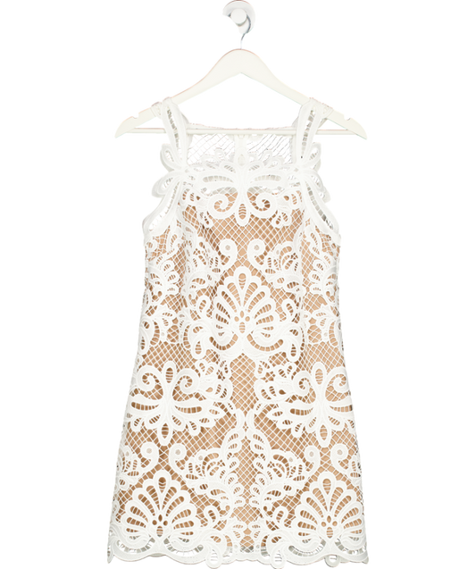 Self portrait White Guipure Lace Dress UK 6