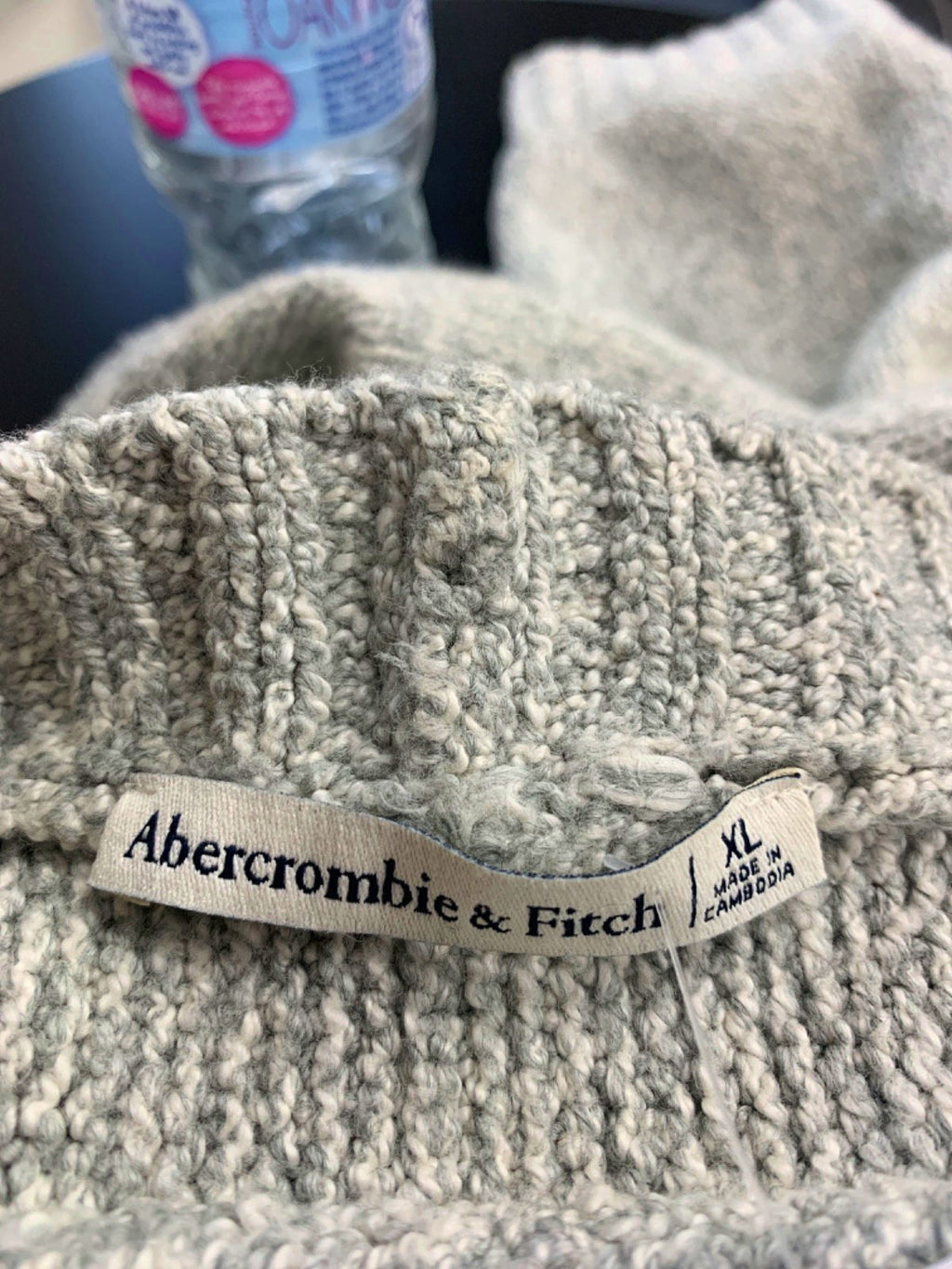 Abercrombie & Fitch Grey Knit Cardigan UK XL