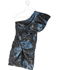 Alexandre Vauthier Blue One Shoulder Sequin Mini Dress UK XS