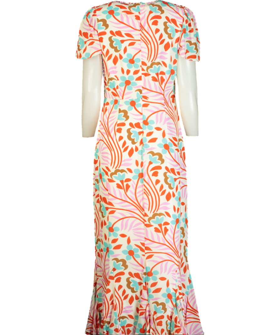 Rhode Resort Multicoloured Lulani Midi Dress UK 10