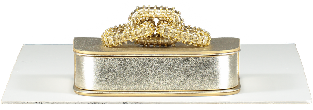 SERENA UZIYEL  Gold Catena Sahara & Glam Two-sided Clutch