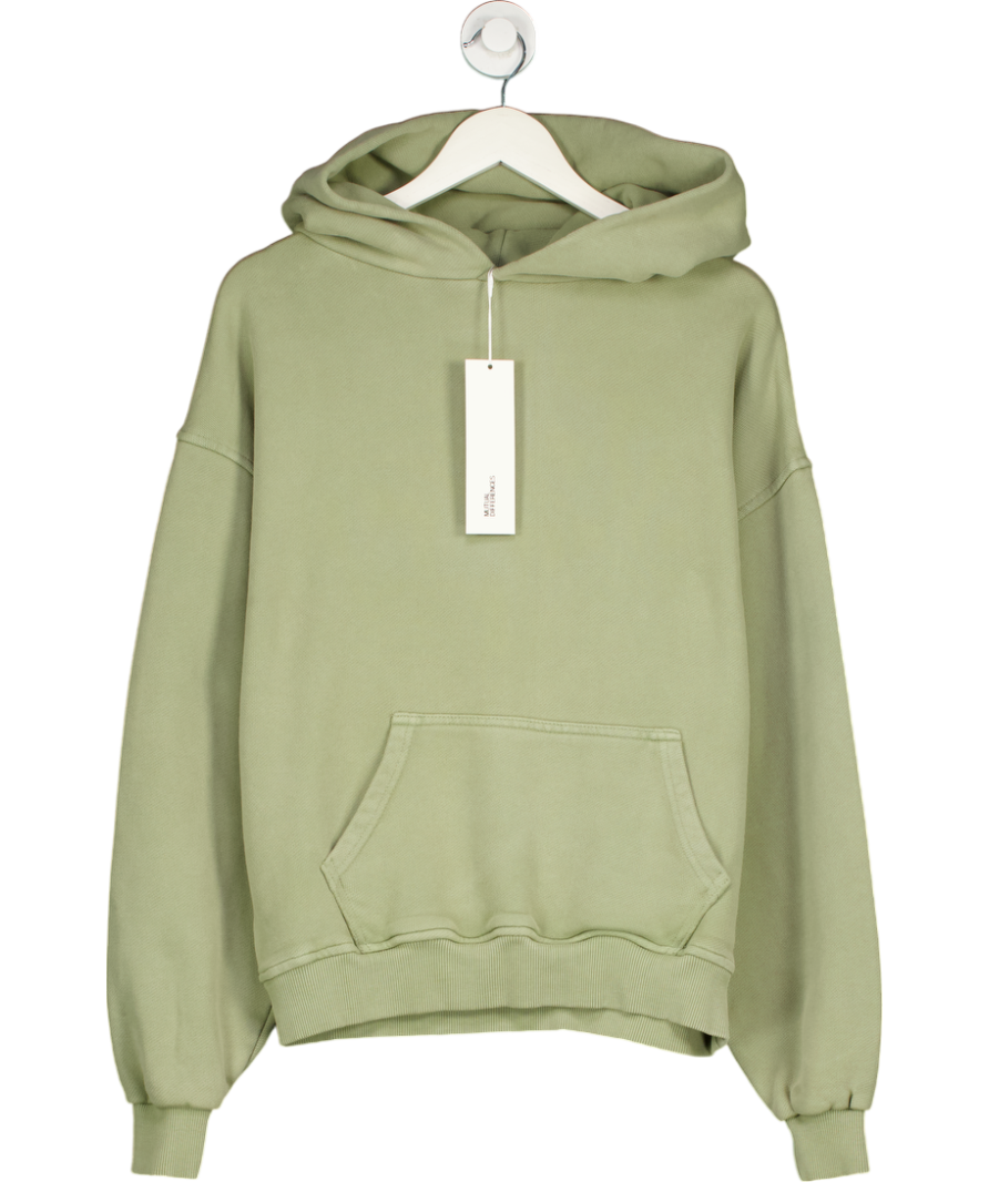 Mutual Differences Green Basics Oversized Hoodie UK L