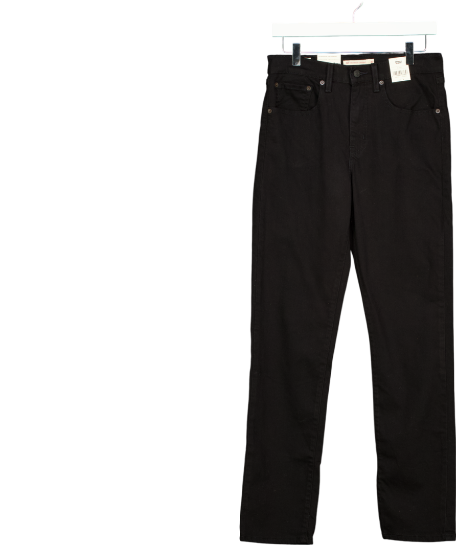 levis Black 724 High Rise Slim Straight Leg Jeans W30