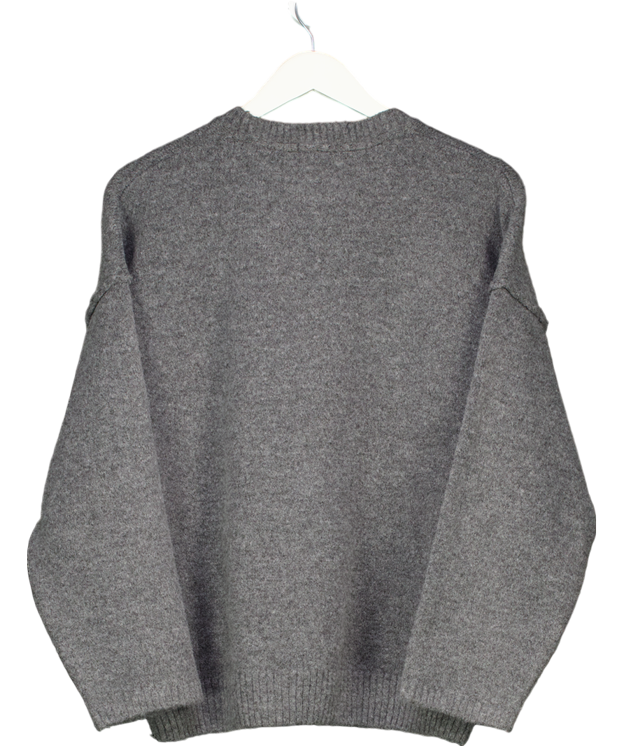 Six Stories Grey Limited Edition Oversized Knit Jumper UK S