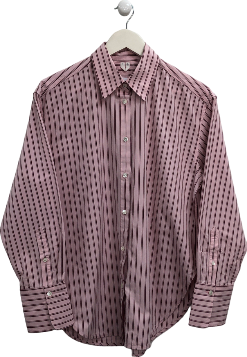 Arket Pink Relaxed-fit Poplin Shirt UK S