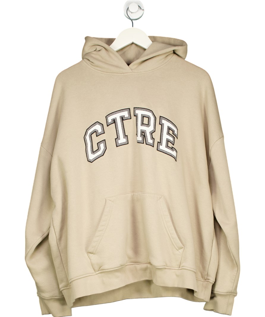 The Couture Club Beige Ctre Oversized Hoodie UK 12