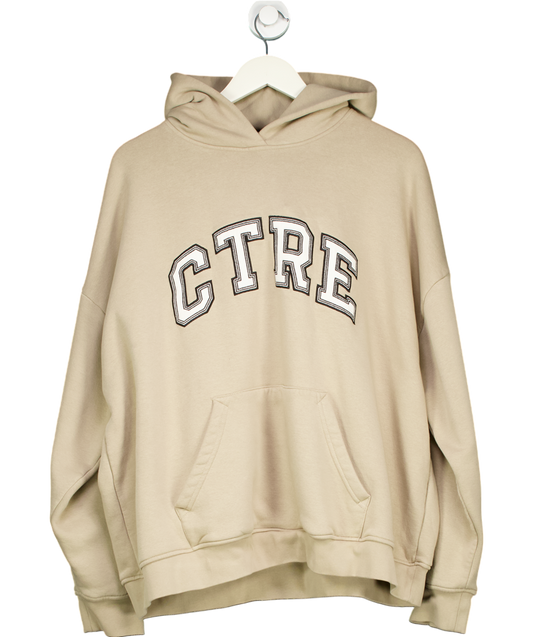 The Couture Club Beige Ctre Oversized Hoodie UK 12