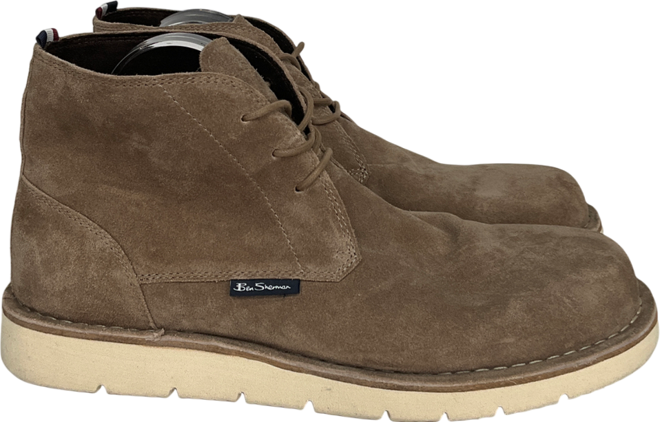 Ben Sherman Beige Suede Chukka Shoes UK 10 EU 44 👞