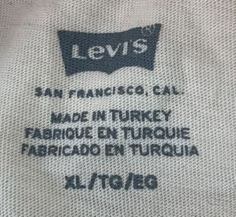 levis Beige Printed Logo T-shirt UK XL