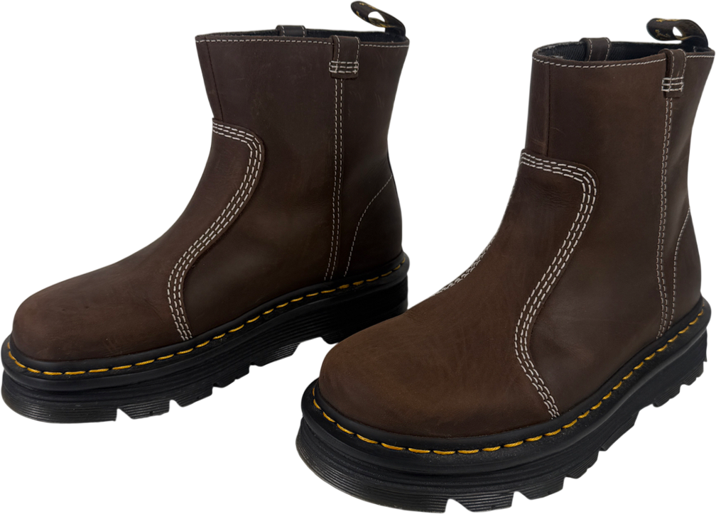 Dr Martens Brown Zebzag Rigger Boots UK 6.5 EU 40.5