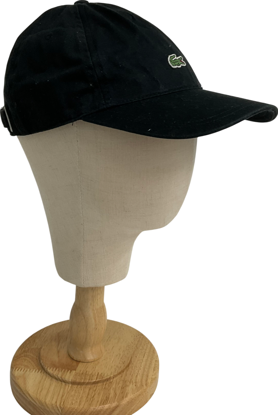 Black Lacoste Gab Cap Mens One Size