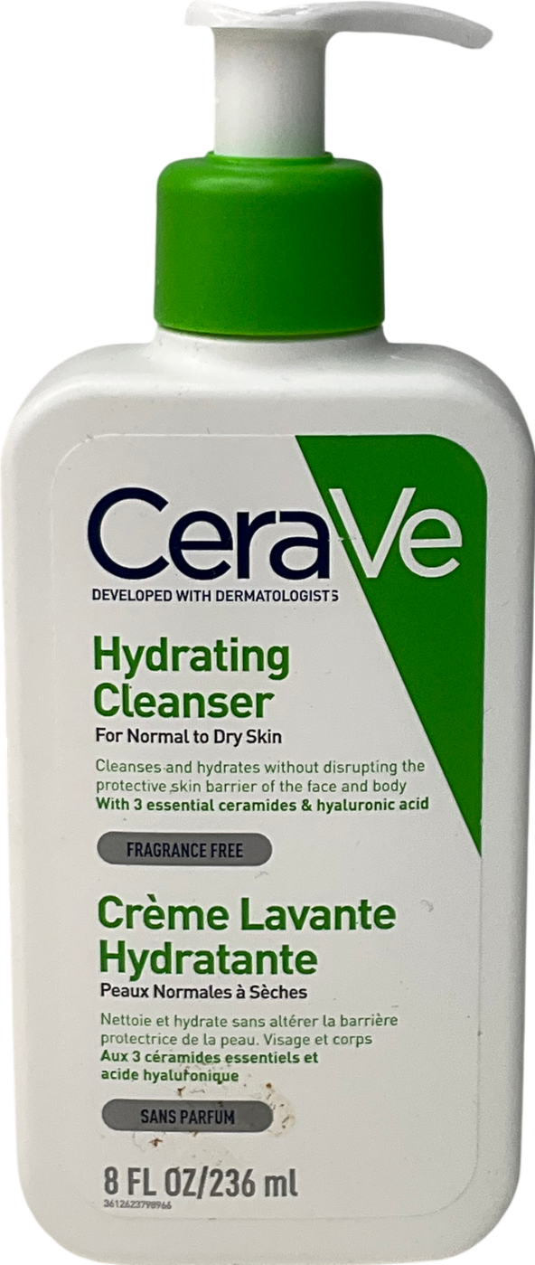 Cerave Hydrating Cleanser With Hyaluronic Acid For Normal To Dry Skin 236ml