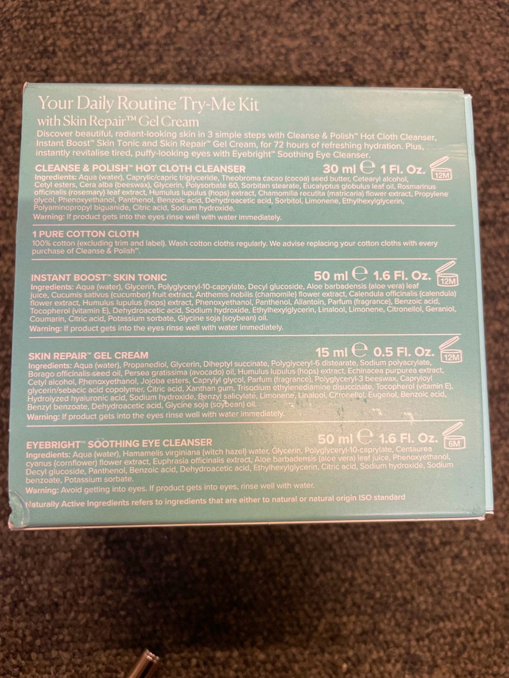 Liz Earle "Your Daily Routine" 4-piece gift set with Skin Repair Gel Cream