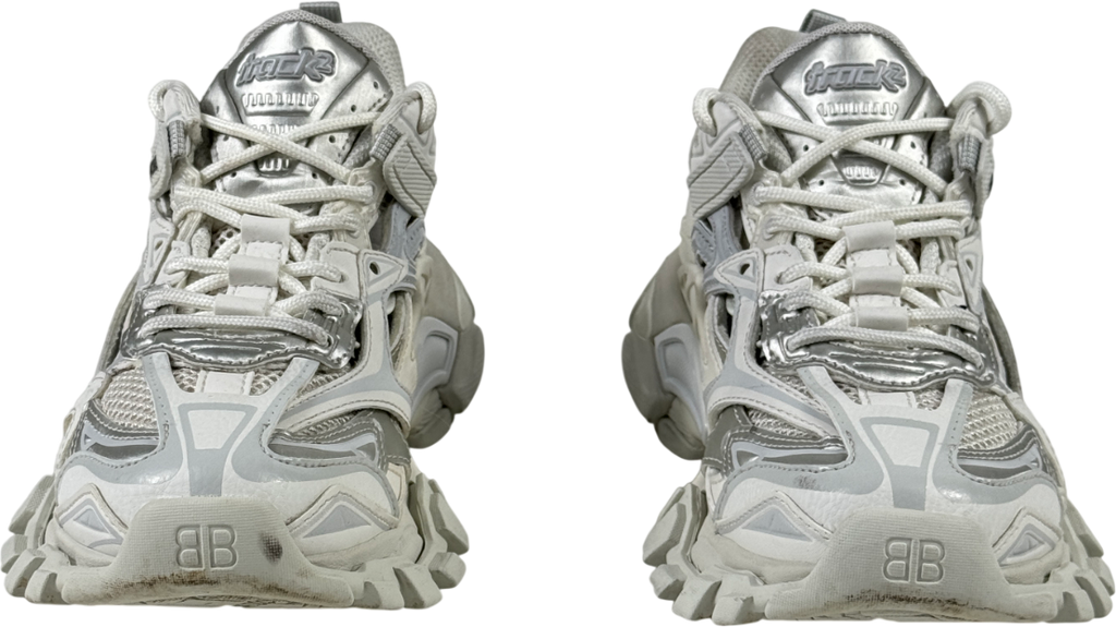BALENCIAGA Track 2.0 White / Grey Trainers UK 3 EU 36 👠