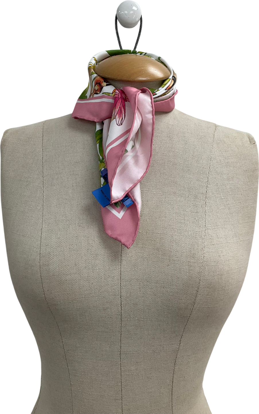 JMcLaughlin Pink Nikki Silk Scarf In Mangrove Idyll