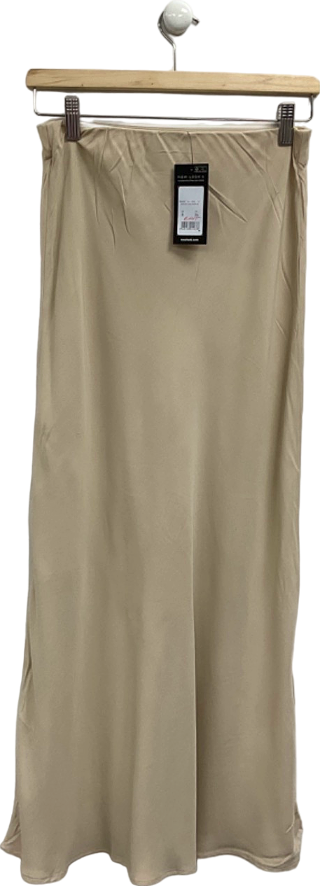 New Look Beige Midi Skirt UK 8