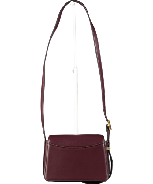 3.1 Phillip Lim Wine Red Leather ID Leather Shoulder Bag