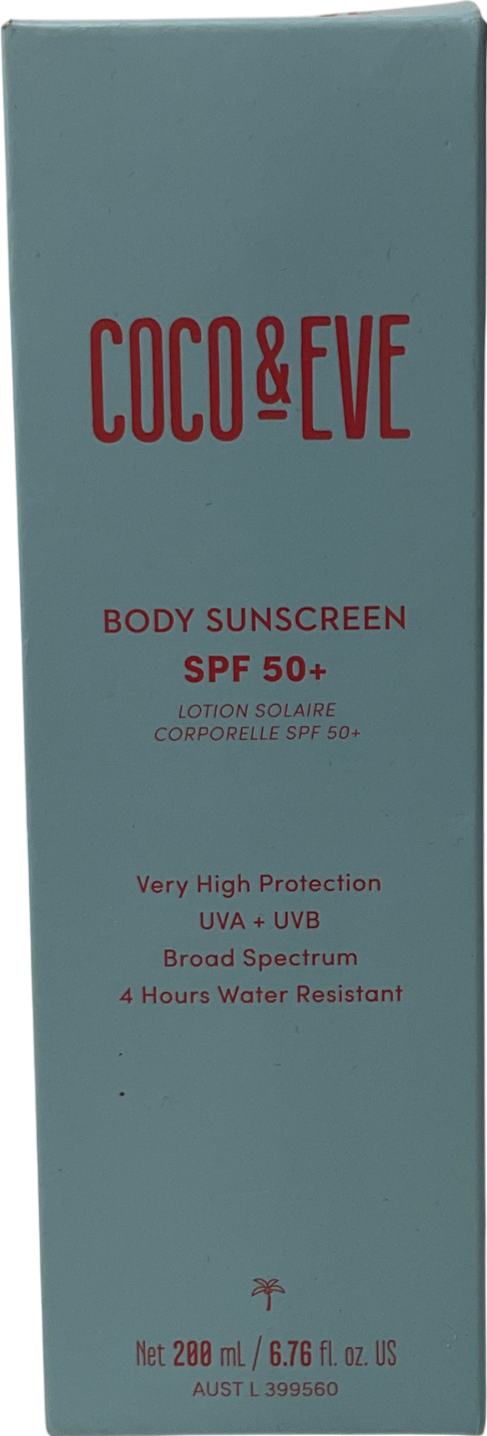 Coco & Eve Body Sunscreen Spf50+ 200ml