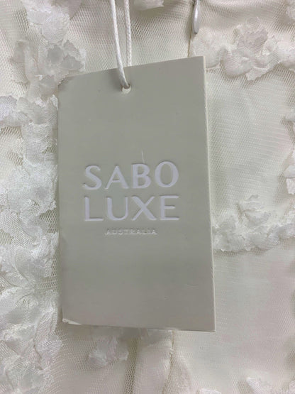 Sabo Luxe White Dame Skirt UK 8