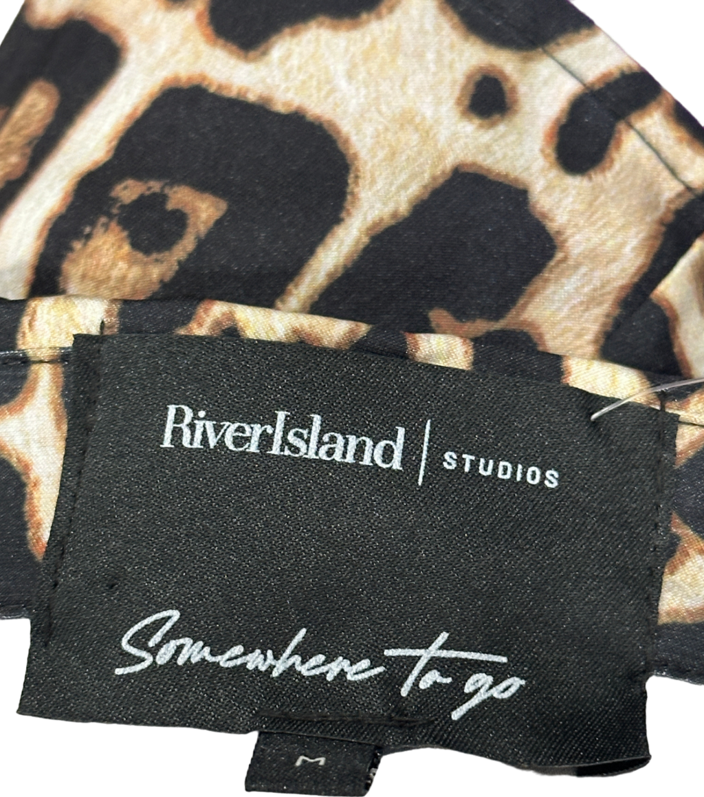 River Island Leopard Print Co-ord Set M