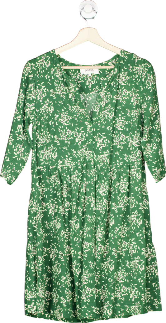 Ba&sh Green Robe Vlada Dress SZ1 UK 8