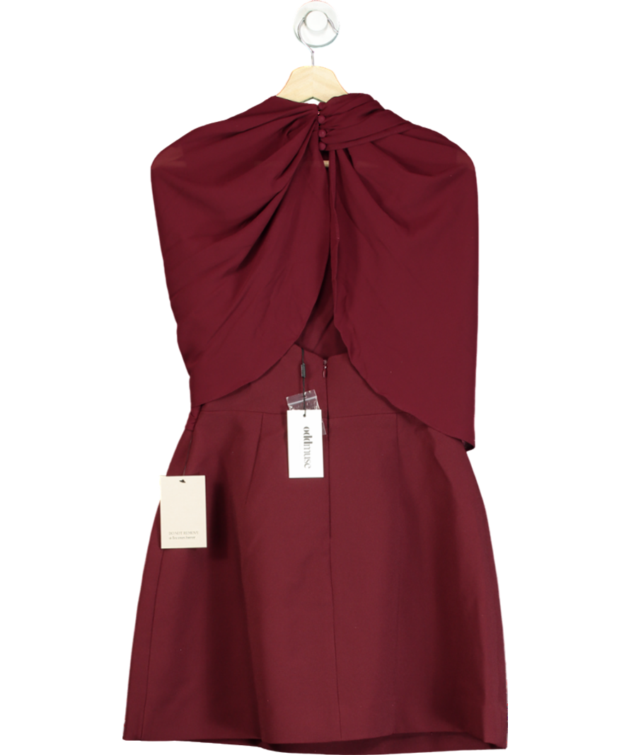 OddMuse Red The Ultimate Muse Gathered Mini Dress UK S