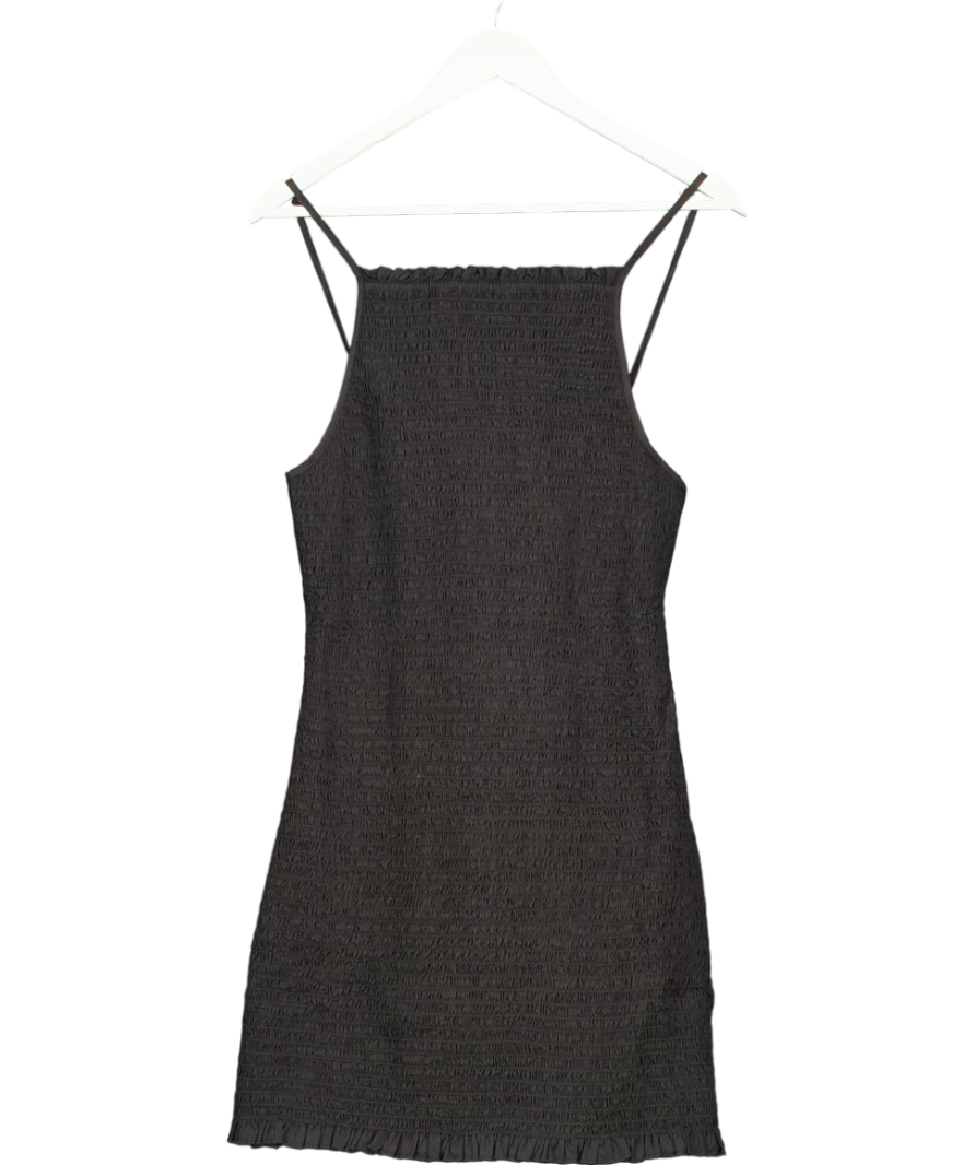 Free People Black Iyla Smocked Mini dress UK 12