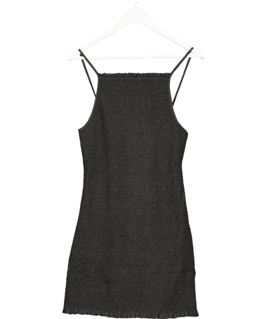 Free People Black Iyla Smocked Mini dress UK 12