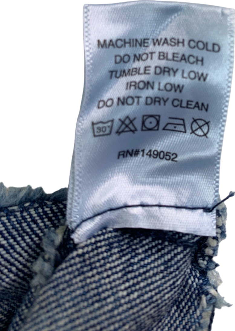 Fashion Nova Blue Denim Cropped Jacket XS