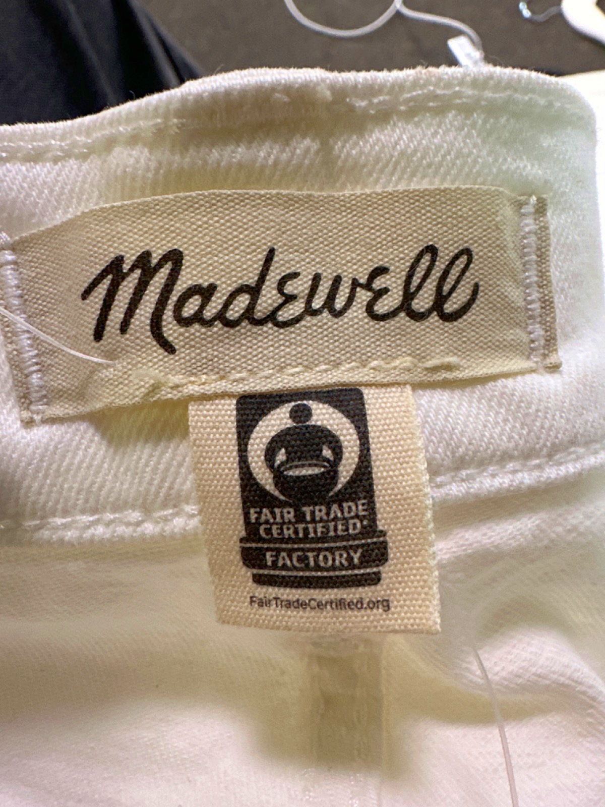 Madewell White The Perfect Vintage Wide-Leg Jean UK W25