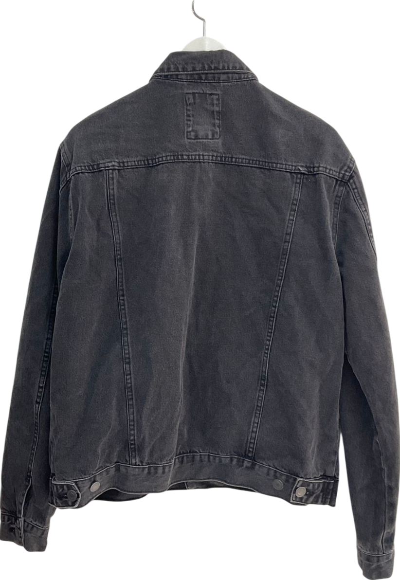New Look Dark Grey Denim Western Jacket UK L