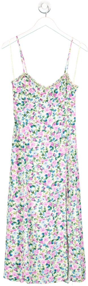 ZARA Multicoloured Printed Floral Midi Dress UK S