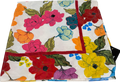 ZARA Multicoloured 27” Square Floral Vibrant Scarf UK M