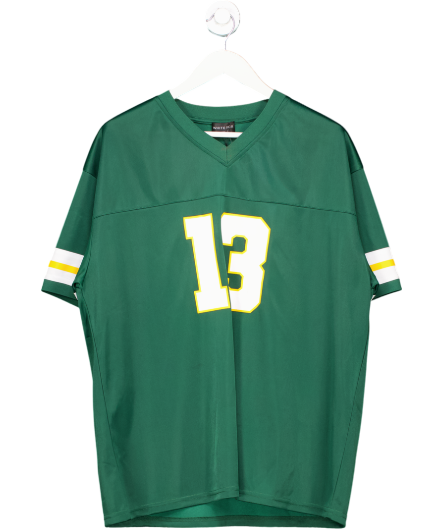 White Fox Friday Night Lights Oversized Jersey Dark Green UK M/L