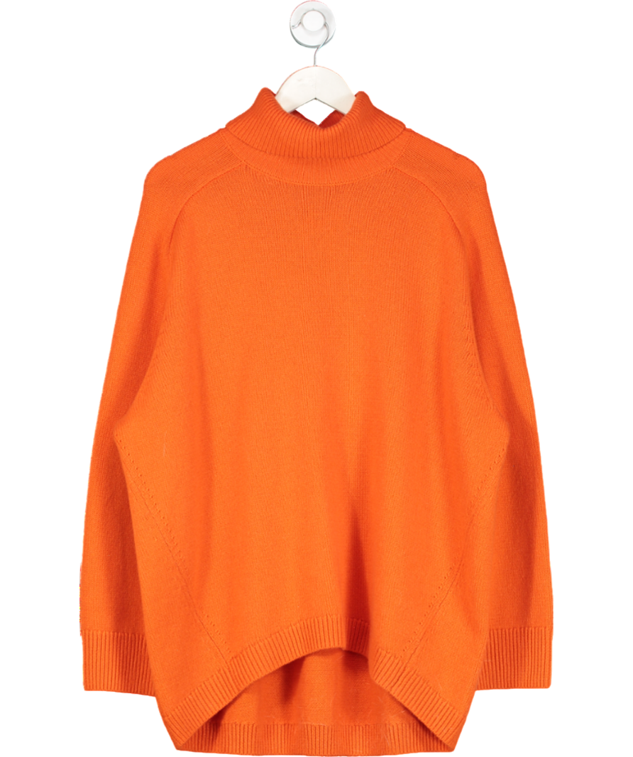 cos Orange Wool And Cashmere Blend Jumper UK L