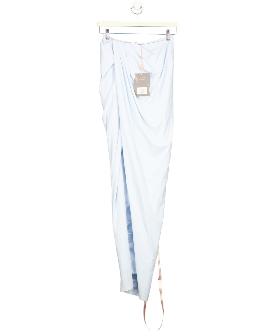 House of CB Blue Vesper Stretch Woven Maxi Skirt UK XS