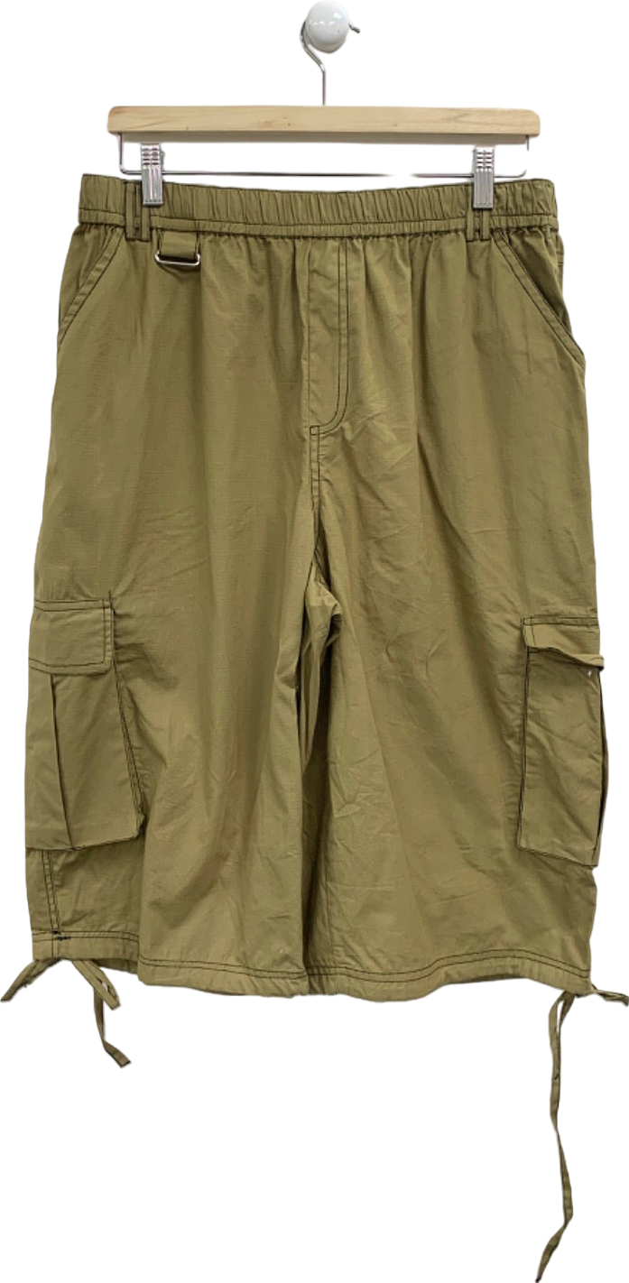Collusion Green Cargo Shorts UK L