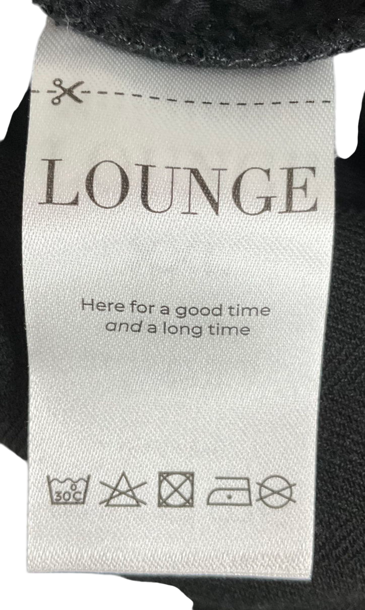 LOUNGE Black Wide-leg Trousers UK XXL