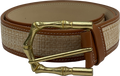 J.McLaughlin Brown Leather Buckle Belt UK M