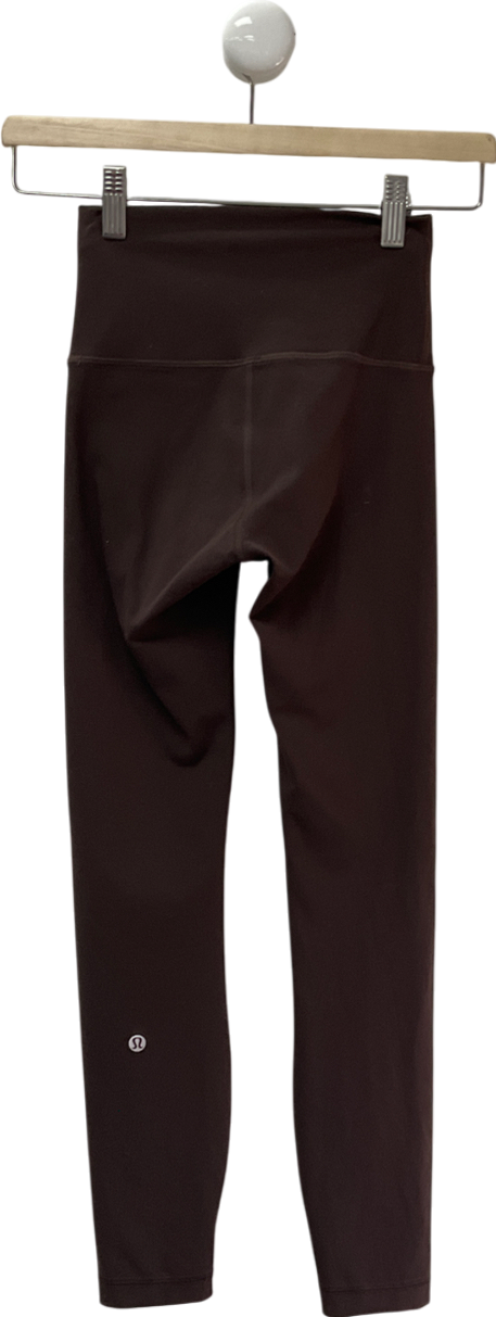 Lululemon Brown Wunder Train High-rise Tight 25 UK XS