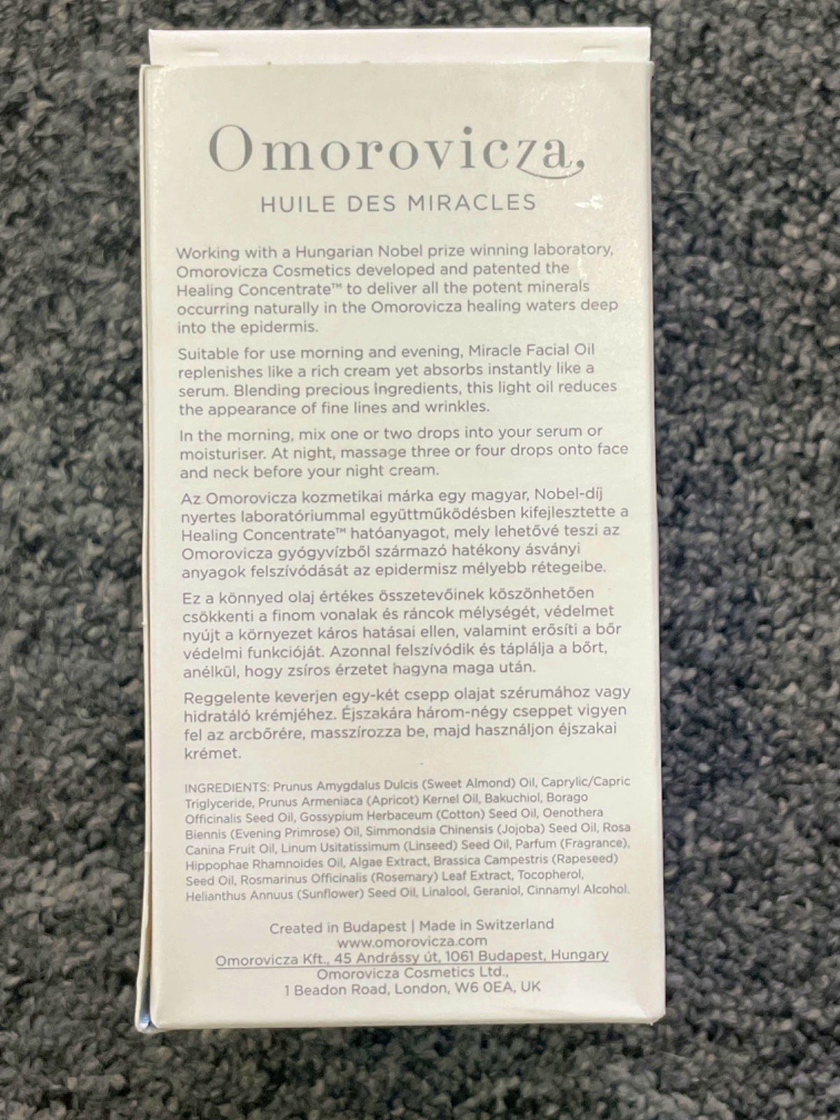 Omorovicza Miracle Facial Oil 30ml