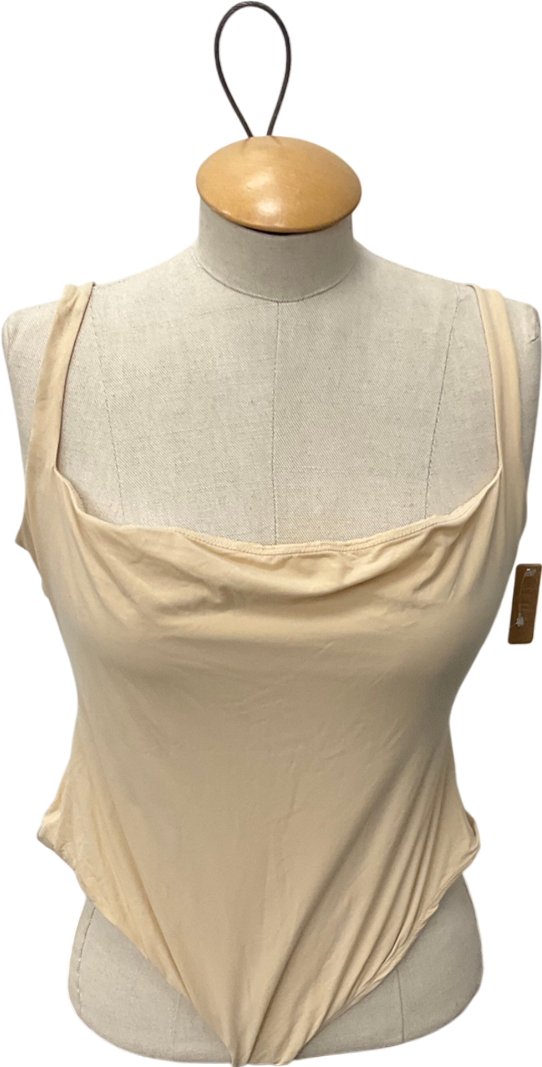 SKIMS Beige Seamless Sculpt Thong Bodysuit - Sand UK XXL