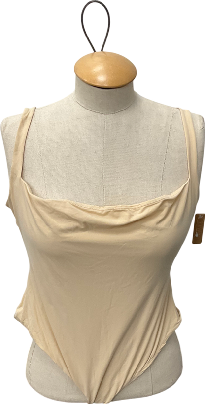 SKIMS Beige Seamless Sculpt Thong Bodysuit - Sand UK XXL