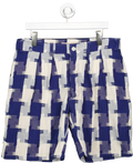 SMR Days Blue Mastella Check Shorts UK S