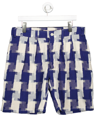 SMR Days Blue Mastella Check Shorts UK S