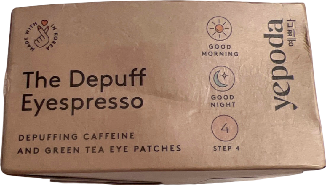 Yepoda The Depuff Eyespresso Depuffing Caffeine and Green Tea Eye Patches 90g