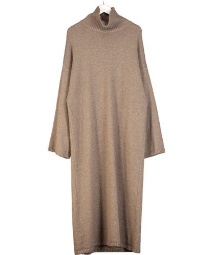 Bazilika Brown Cashmere Maxi Dress One Size