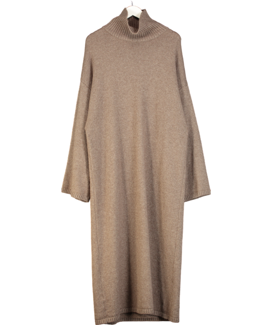 Bazilika Brown Cashmere Maxi Dress One Size