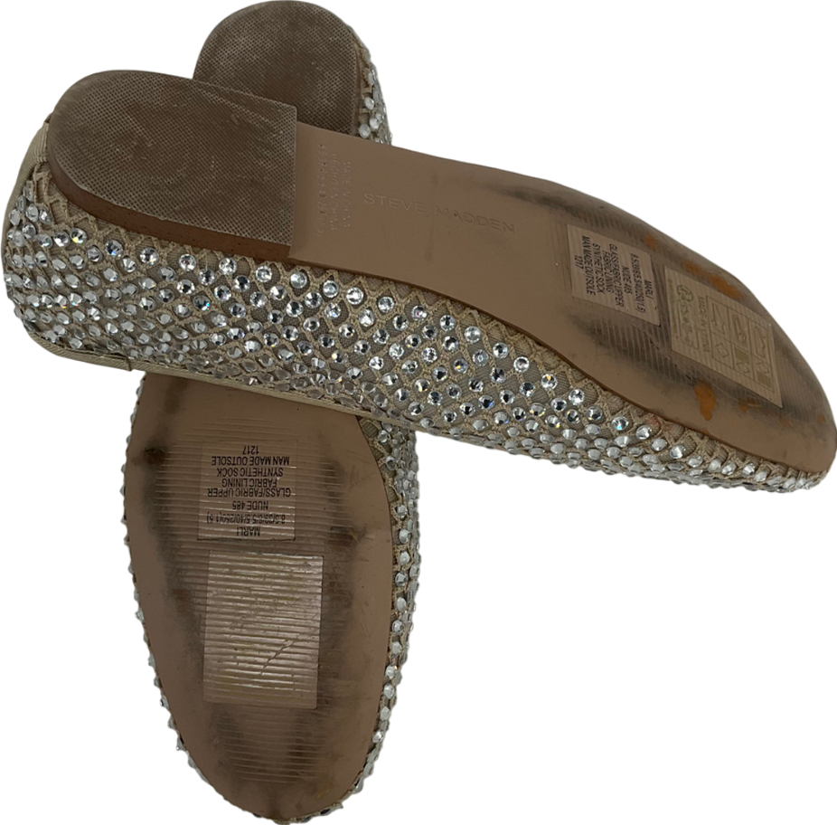 STEVE MADDEN Nude Auden Mesh Ballerinas UK 6 EU 39 👠